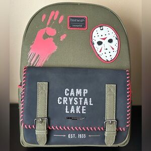 Loungefly Unreleased Friday the 13th Camp Crystal Lake Full-size Backpack Horror